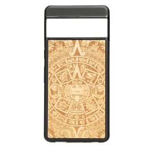 Drewniane Etui Bewood do Google Pixel 7 KALENDARZ AZTECKI ANIEGRE