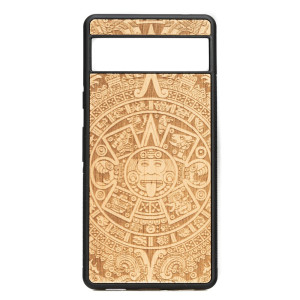 Drewniane Etui Bewood do Google Pixel 7A KALENDARZ AZTECKI ANIEGRE