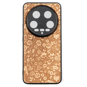 Drewniane Etui Bewood do Xiaomi 14 Ultra KWIATY POLNE ANIEGRE