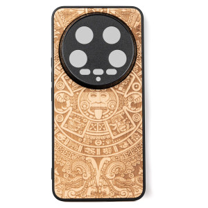 Drewniane Etui Bewood do Xiaomi 14 Ultra KALENDARZ AZTECKI ANIEGRE