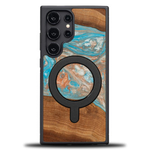 Etui Bewood Unique na Samsung Galaxy S24 Ultra - Planets - Saturn z MagSafe