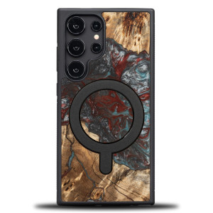 Etui Bewood Unique na Samsung Galaxy S24 Ultra - Planets - Pluton z MagSafe