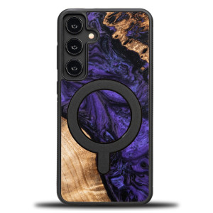 Etui Bewood Unique na Samsung Galaxy S24 Plus - Violet z MagSafe
