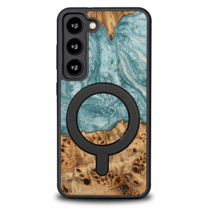 Etui Bewood Unique na Samsung Galaxy S23 - Planets - Uran z MagSafe