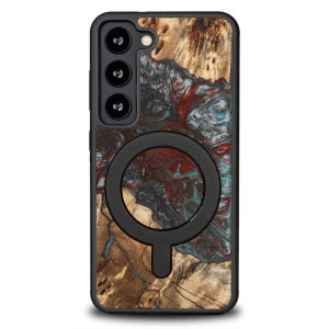 Etui Bewood Unique na Samsung Galaxy S23 - Planets - Pluton z MagSafe