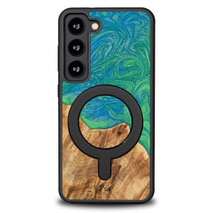 Etui Bewood Unique na Samsung Galaxy S23 - Neons - Tokyo z MagSafe