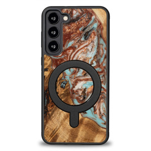 Etui Bewood Unique na Samsung Galaxy S23 Plus - Planets - Jowisz z MagSafe
