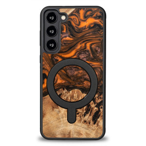 Etui Bewood Unique na Samsung Galaxy S23 Plus - Orange z MagSafe
