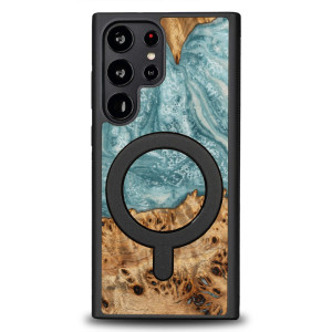 Etui Bewood Unique na Samsung Galaxy S23 Ultra - Planets - Uran z MagSafe