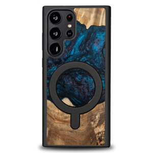 Etui Bewood Unique na Samsung Galaxy S23 Ultra - Planets - Neptun z MagSafe