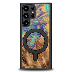 Etui Bewood Unique na Samsung Galaxy S23 Ultra - Planets - Merkury z MagSafe