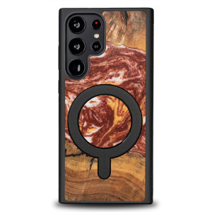 Etui Bewood Unique na Samsung Galaxy S23 Ultra - Planets - Mars z MagSafe