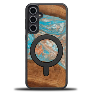 Etui Bewood Unique na Samsung Galaxy S23 FE - Planets - Saturn z MagSafe