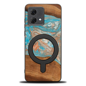 Etui Bewood Unique do Motorola G84 5G - Planets - Saturn z MagSafe