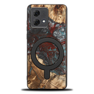 Etui Bewood Unique do Motorola G84 5G - Planets - Pluton z MagSafe