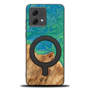 Etui Bewood Unique do Motorola G84 5G - Neons - Tokyo z MagSafe