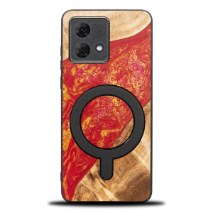 Etui Bewood Unique do Motorola G84 5G - Neons - Paris z MagSafe