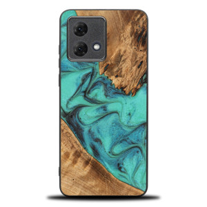 Etui Bewood Unique do Motorola G84 5G - Turquoise