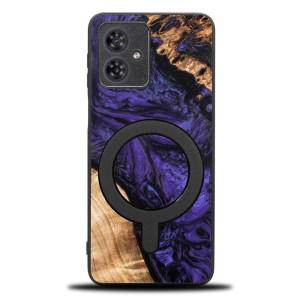 Etui Bewood Unique do Motorola G54 5G - Violet z MagSafe