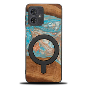 Etui Bewood Unique do Motorola G54 5G - Planets - Saturn z MagSafe