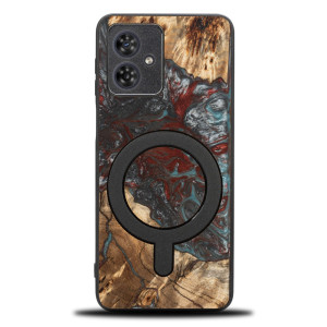 Etui Bewood Unique do Motorola G54 5G - Planets - Pluton z MagSafe