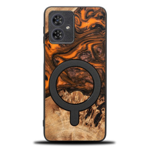 Etui Bewood Unique do Motorola G54 5G - Orange z MagSafe