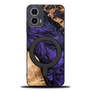 Etui Bewood Unique do Motorola G34 5G - Violet z MagSafe