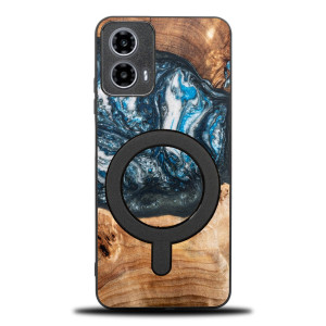 Etui Bewood Unique do Motorola G34 5G - Planets - Ziemia z MagSafe
