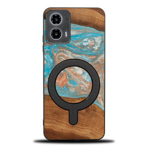 Etui Bewood Unique do Motorola G34 5G - Planets - Saturn z MagSafe