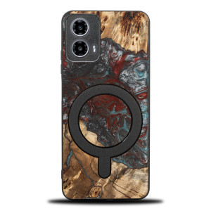 Etui Bewood Unique do Motorola G34 5G - Planets - Pluton z MagSafe