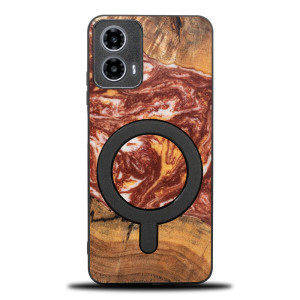 Etui Bewood Unique do Motorola G34 5G - Planets - Mars z MagSafe