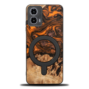 Etui Bewood Unique do Motorola G34 5G - Orange z MagSafe
