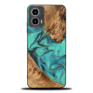 Etui Bewood Unique do Motorola G34 5G - Turquoise