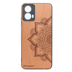 Drewniane Etui Bewood do Motorola G34 5G MANDALA JABŁOŃ