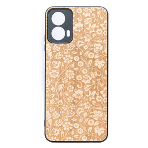 Drewniane Etui Bewood do Motorola G34 5G KWIATY POLNE ANIEGRE