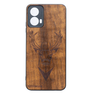 Drewniane Etui Bewood do Motorola G34 5G JELEŃ IMBUIA