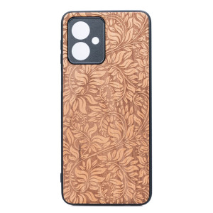 Drewniane Etui Bewood do Motorola G54 5G LIŚCIE JABŁOŃ