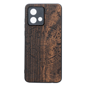 Drewniane Etui Bewood do Motorola G84 5G KALENDARZ AZTECKI ZIRICOTE