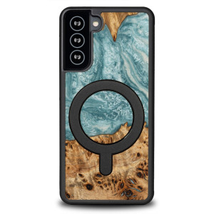 Etui Bewood Unique na Samsung Galaxy S21 FE - Planets - Uran z MagSafe
