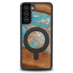Etui Bewood Unique na Samsung Galaxy S21 FE - Planets - Saturn z MagSafe