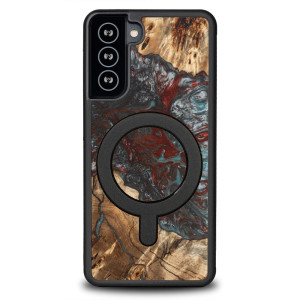 Etui Bewood Unique na Samsung Galaxy S21 FE - Planets - Pluton z MagSafe