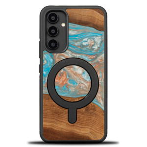 Etui Bewood Unique na Samsung Galaxy A54 5G - Planets - Saturn z MagSafe