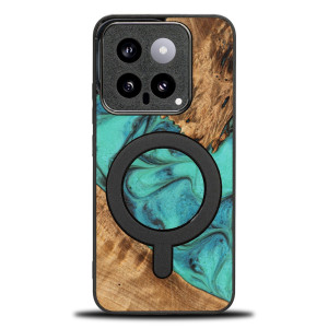 Etui Bewood Unique na Xiaomi 14 Pro - Turquoise z MagSafe