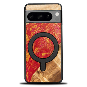 Etui Bewood Unique na Google Pixel 8 - Neons - Paris z MagSafe