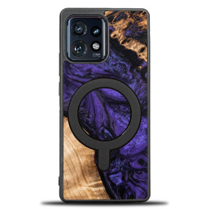 Etui Bewood Unique na Motorola Edge 40 Pro - Violet z MagSafe