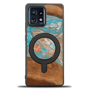Etui Bewood Unique na Motorola Edge 40 Pro - Planets - Saturn z MagSafe