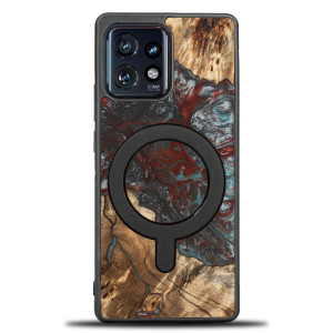 Etui Bewood Unique na Motorola Edge 40 Pro - Planets - Pluton z MagSafe