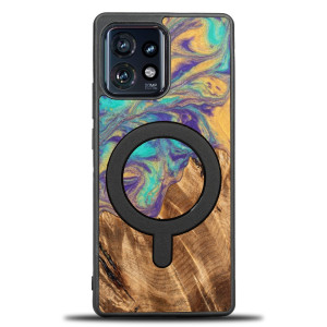 Etui Bewood Unique na Motorola Edge 40 Pro - Planets - Merkury z MagSafe
