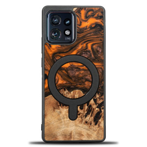 Etui Bewood Unique na Motorola Edge 40 Pro - Orange z MagSafe