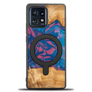 Etui Bewood Unique na Motorola Edge 40 Pro - Neons - Vegas z MagSafe